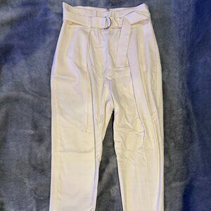 BCBGMaxAzria Stone Trousers with Belt - Size XXS